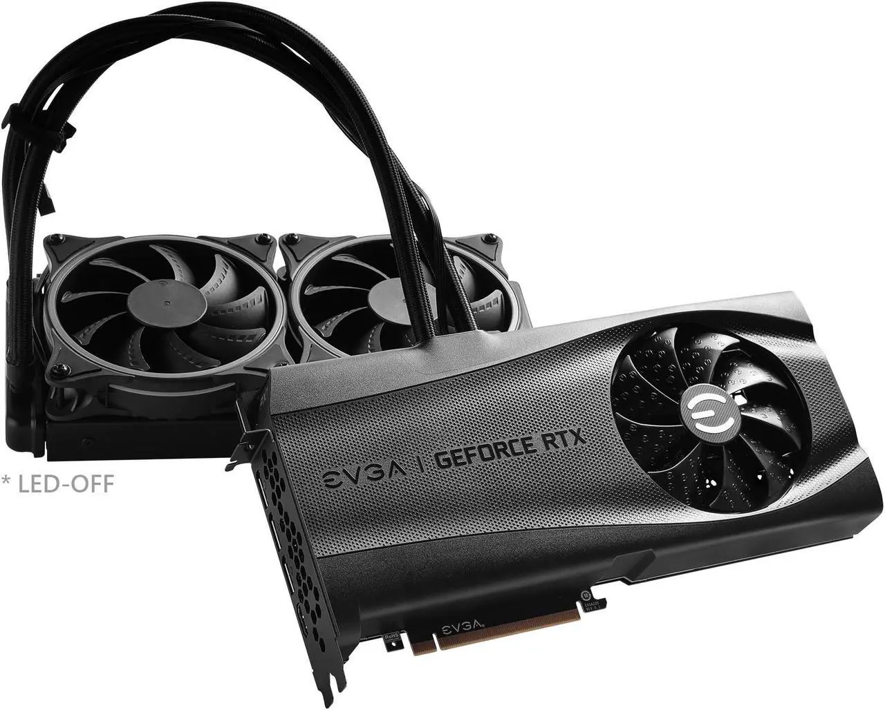 Alt view image 2 of 7 - EVGA GeForce RTX 3080 FTW3 ULTRA HYBRID GAMING, 10G-P5-3898-KL, 10GB GDDR6X, ARGB LED, Metal Backplate, LHR