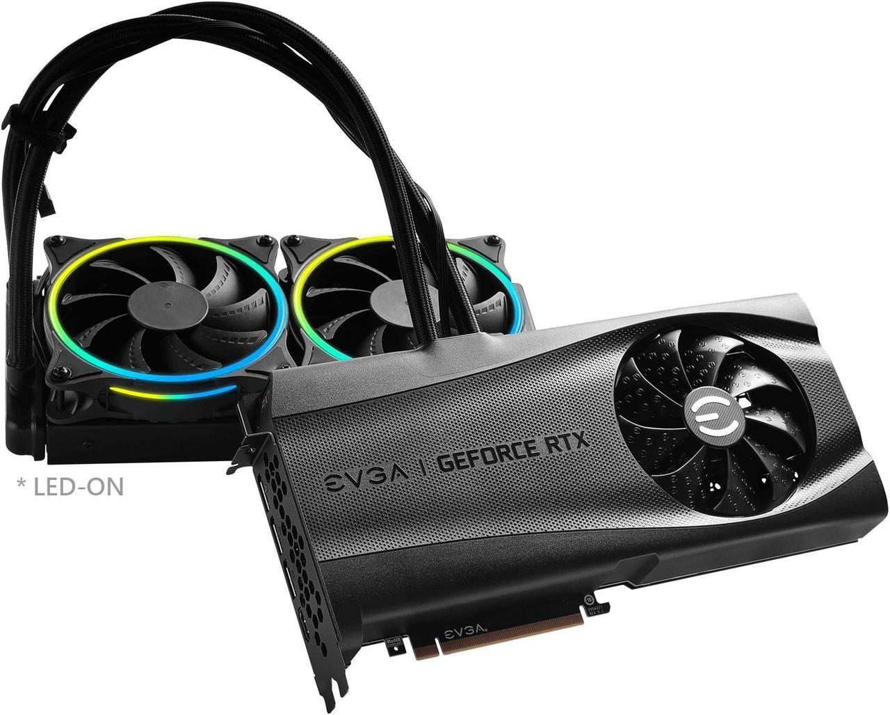 Alt view image 2 of 6 - EVGA GeForce RTX 3090 FTW3 ULTRA HYBRID GAMING, 24G-P5-3988-KR, 24GB GDDR6X, ARGB LED, Metal Backplate