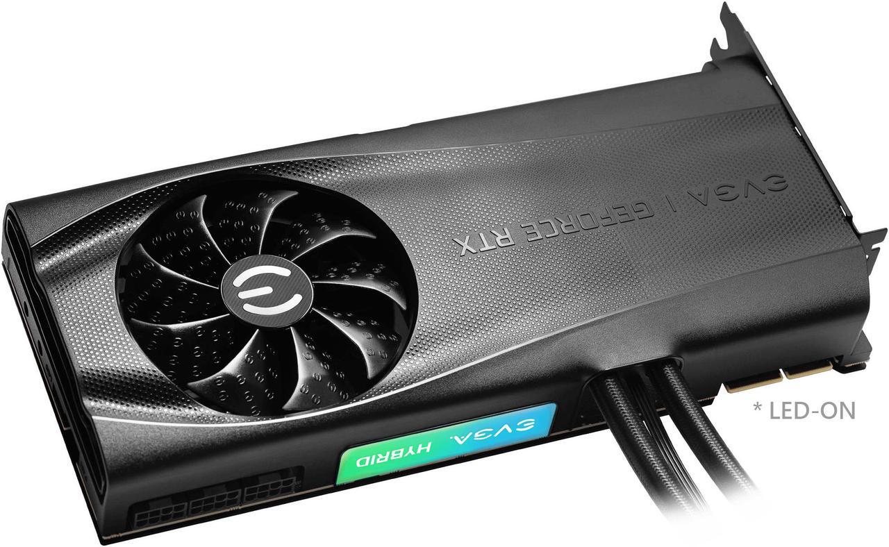 Alt view image 3 of 6 - EVGA GeForce RTX 3090 FTW3 ULTRA HYBRID GAMING, 24G-P5-3988-KR, 24GB GDDR6X, ARGB LED, Metal Backplate
