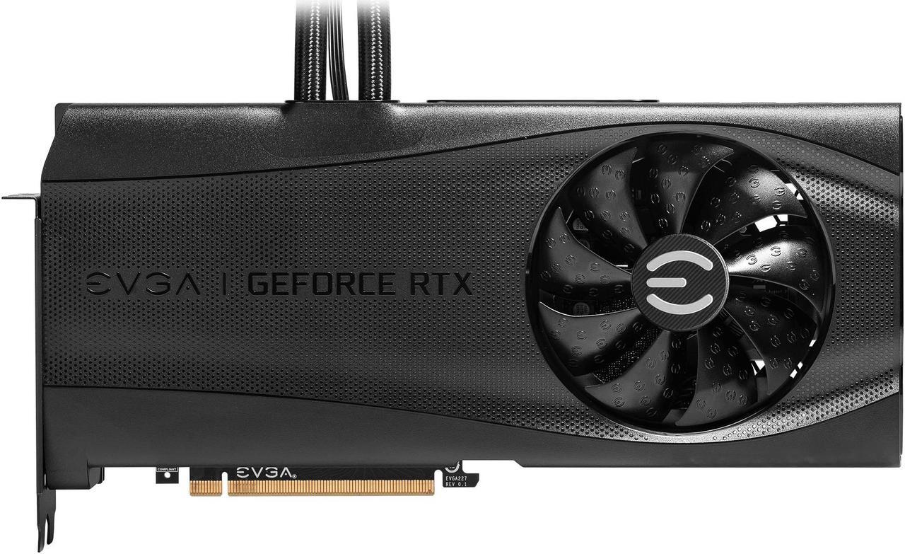 Alt view image 4 of 6 - EVGA GeForce RTX 3090 FTW3 ULTRA HYBRID GAMING, 24G-P5-3988-KR, 24GB GDDR6X, ARGB LED, Metal Backplate