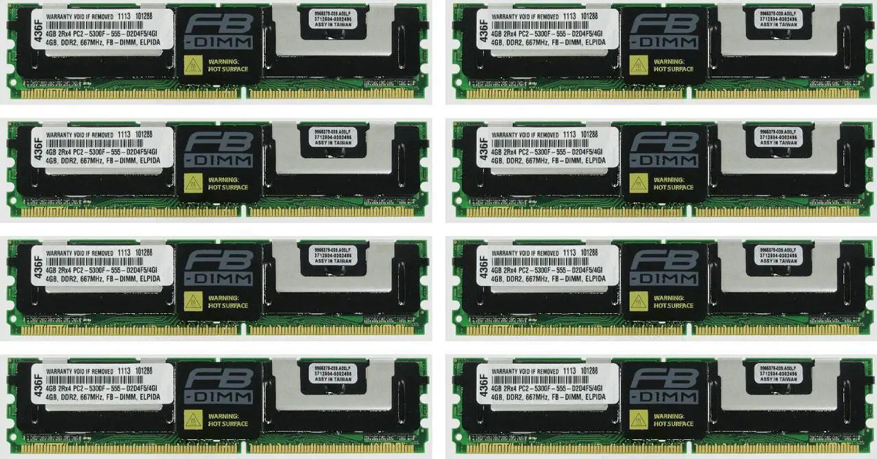 Main image of 32GB (8X4GB) MEMORY RAM FOR DELL POWEREDGE 1900 1950 1955 1955* 2900 2950