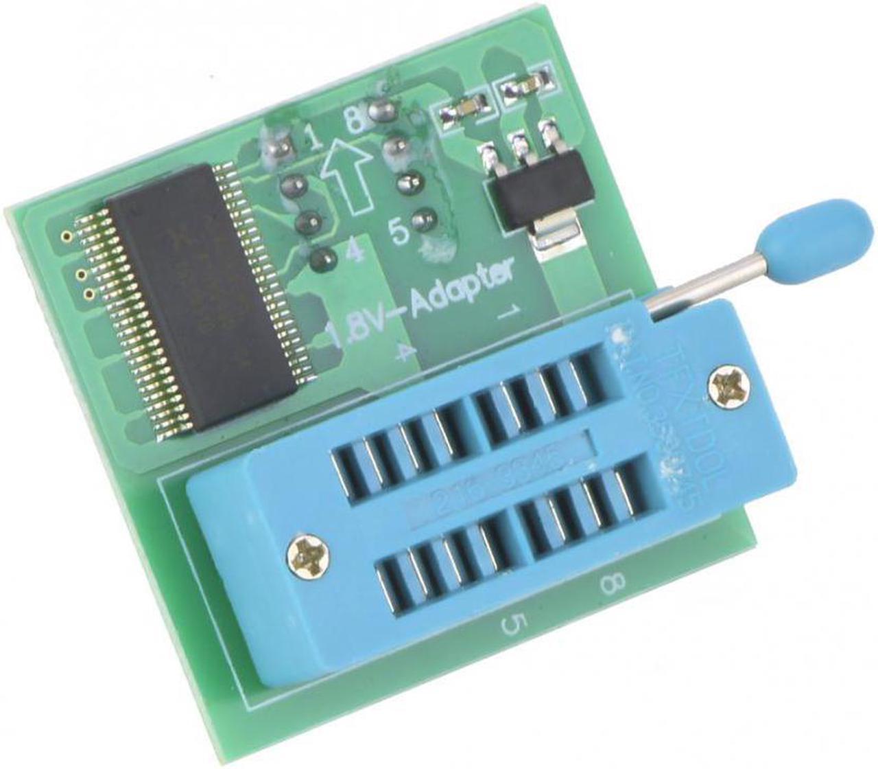 Alt view image 6 of 7 - 1.8V Adapter For Phone Motherboard SPI Flash SOP8 DIP8 W25 MX25 CH341 TL866CS Conversion for Mx25u5121e