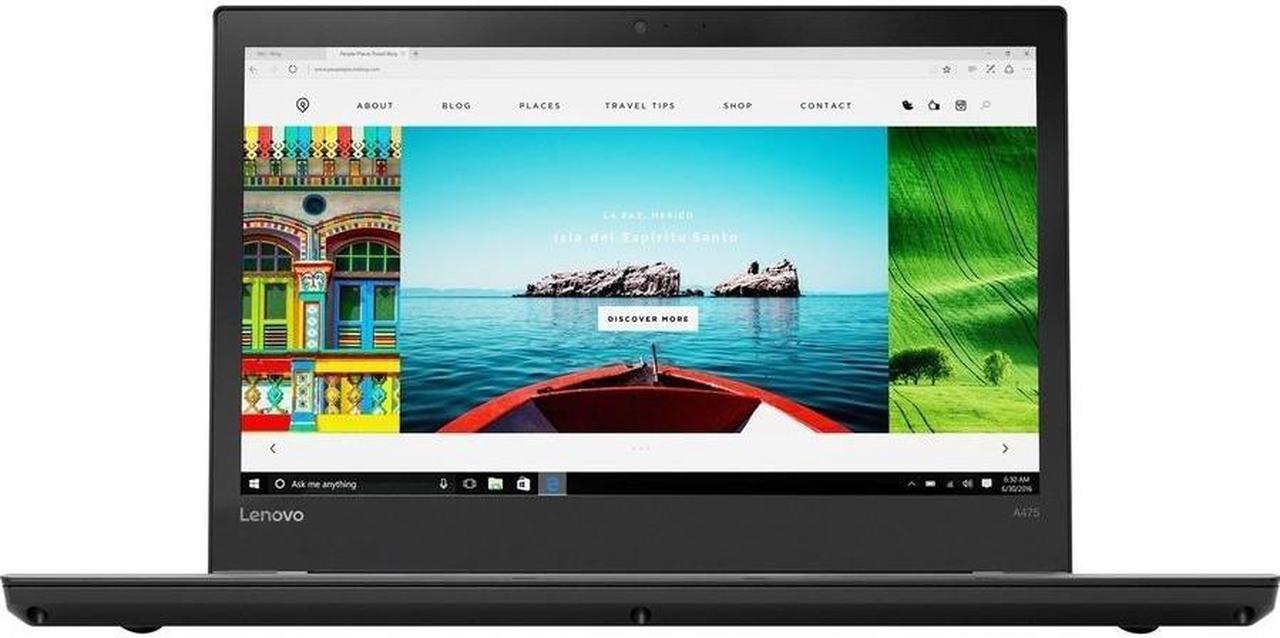 Refurbished (Excellent) - ThinkPad A475 14" Notebook AMD A12-9800B 16 GB DDR4 256 GB SSD Windows 10 Pro