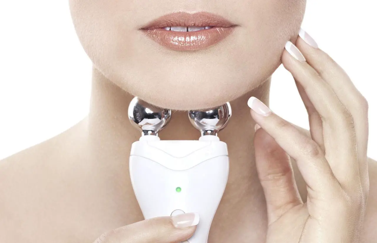 Alt view image 6 of 7 - Rio 60 Second Face Lift Toner EMS Collagen Firming Exercises Facial Neck Muscles