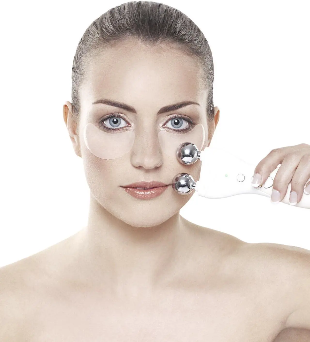 Alt view image 2 of 7 - Rio 60 Second Face Lift Toner EMS Collagen Firming Exercises Facial Neck Muscles
