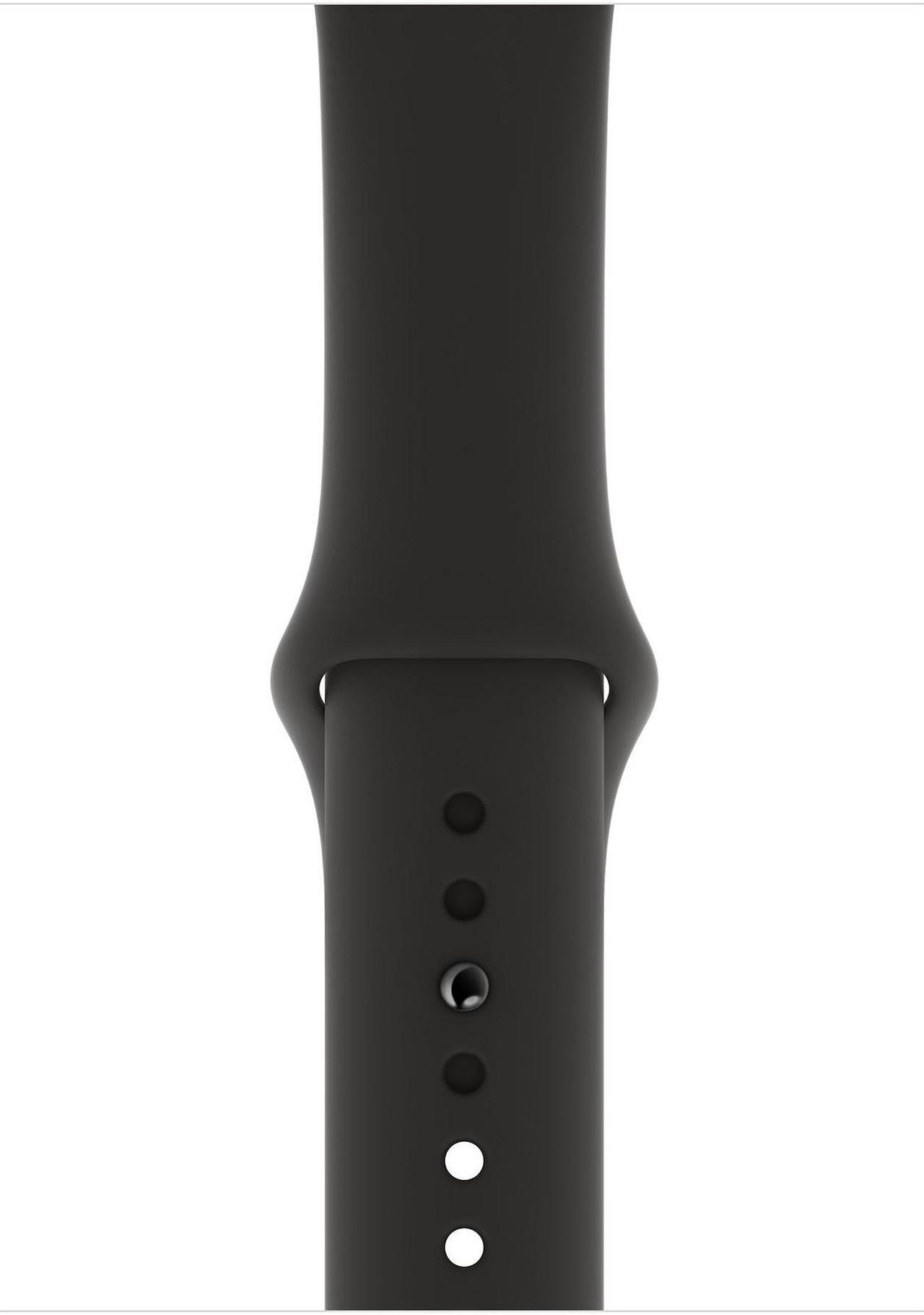 Alt view image 3 of 3 - Apple Watch Series 4 44mm Space Gray (GPS + Cellular Unlocked) Space Gray Aluminum Case with Black Sport Band MTUW2LL/A Grade A