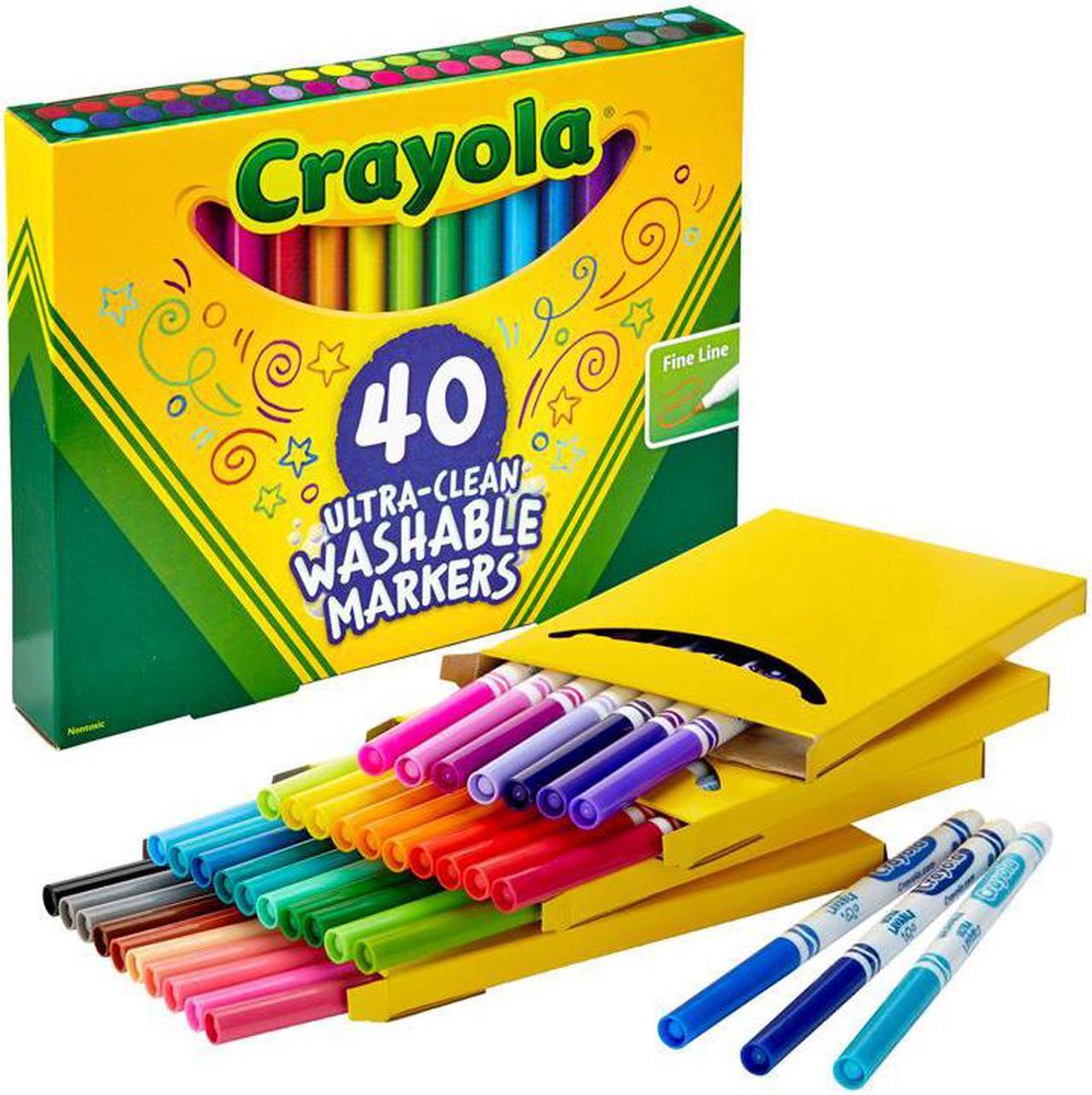 Alt view image 11 of 20 - Crayola Marker,Fine,Wshble,40,Ast 587861