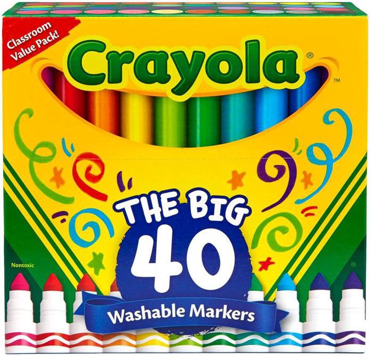 Alt view image 15 of 20 - Crayola Marker,Washable,40/St,Ast 587858