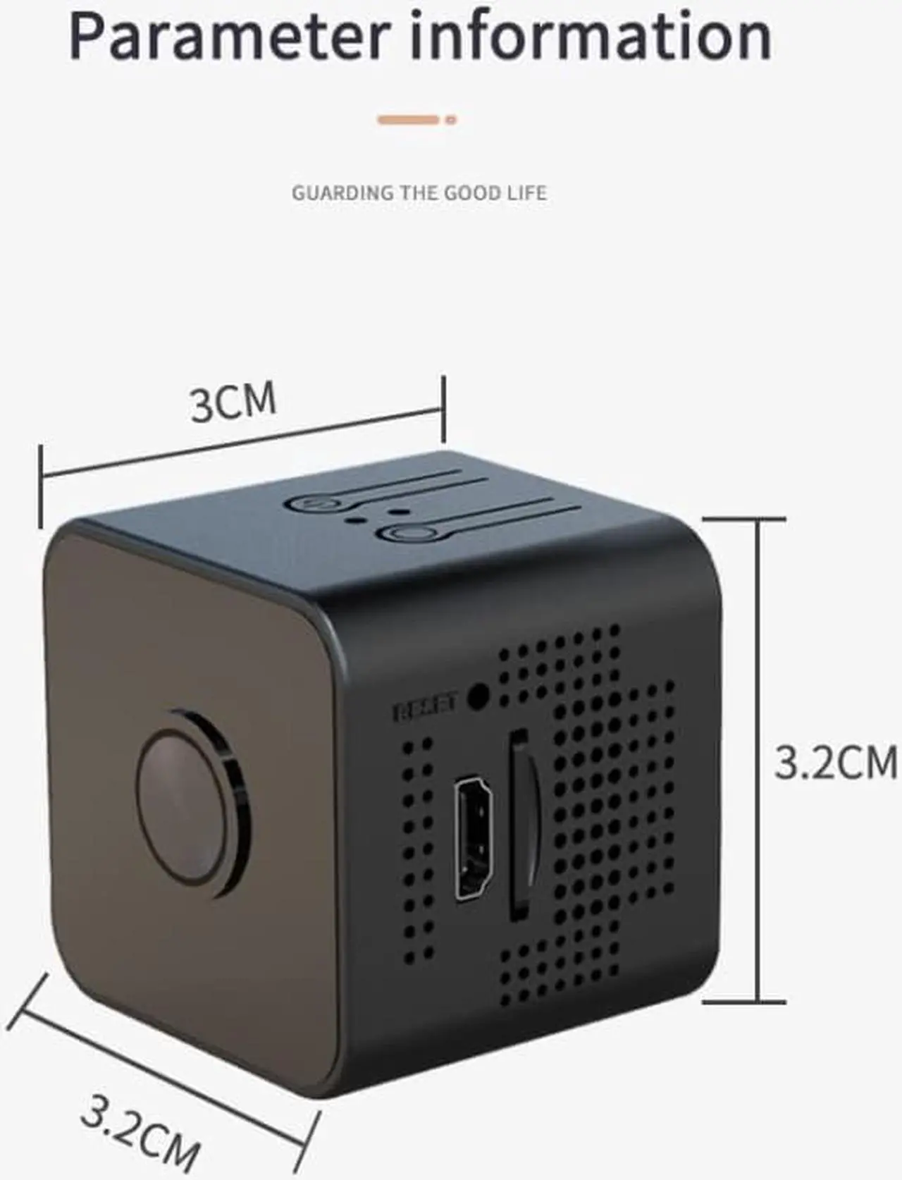 Alt view image 5 of 7 - X1 1080P Small Cube Mini HD WiFi Camera, Support Infrared Night Vision & Motion Detection