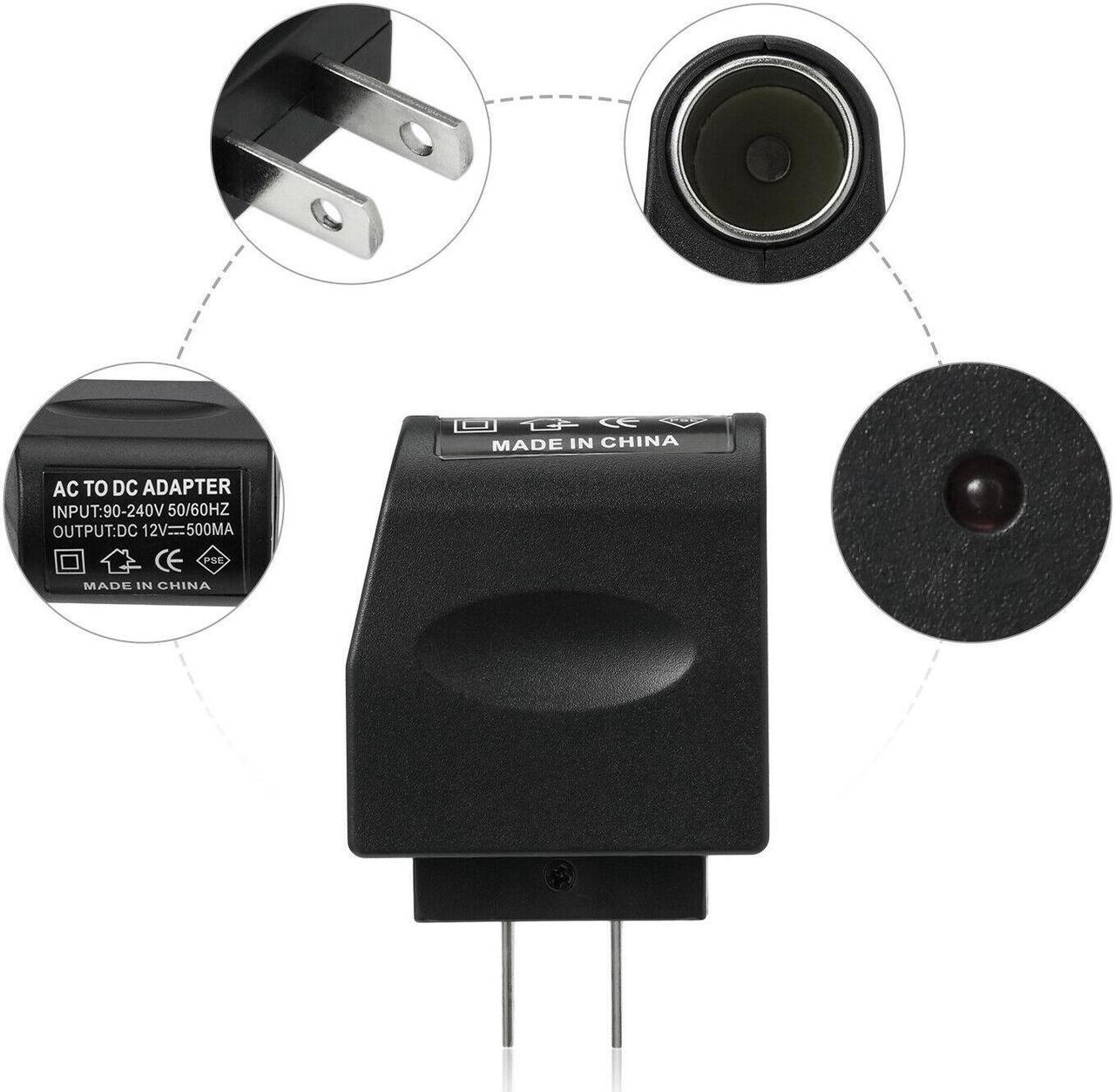 Alt view image 5 of 6 - 110V-240V AC Wall Power To 12V DC Car Cigarette Lighter Converter Socket Adapter