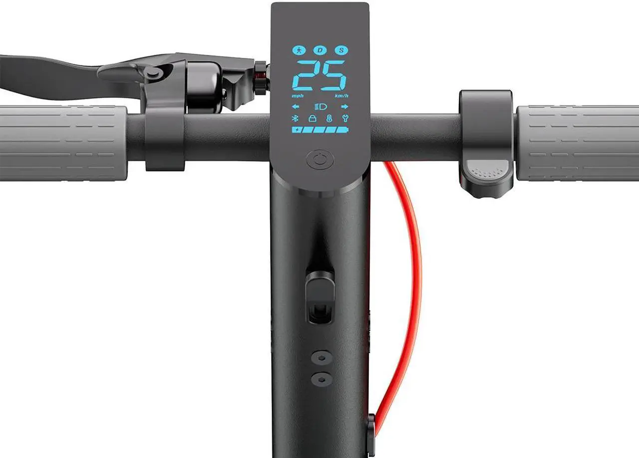 Alt view image 7 of 7 - MEGAWHEELS A6L ECO Electric Scooter Smart and Elegant E-scooter for Adults with 300W Motor, 25km/h Max Speed, APP and Intelligent LED Lights  in Black Color