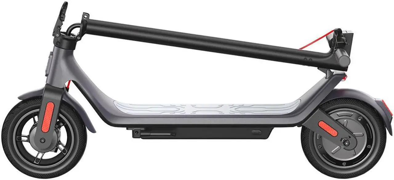 Alt view image 4 of 7 - MEGAWHEELS A6L ECO Electric Scooter Smart and Elegant E-scooter for Adults with 300W Motor, 25km/h Max Speed, APP and Intelligent LED Lights  in Black Color
