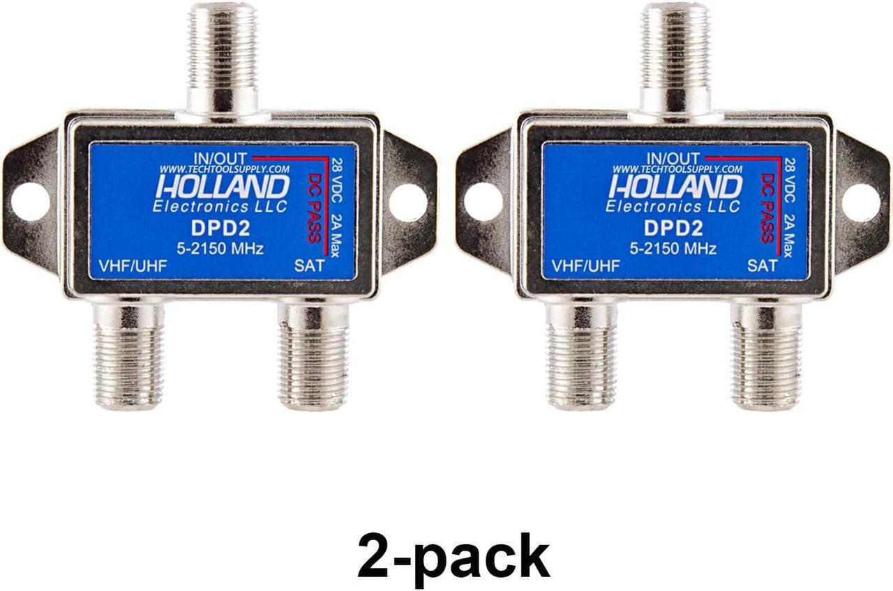 2 pack HOLLAND DIPLEXER COMBINER / 5-2150MHZ DPD2 28V 2A MAX / SATELLITE / FTA