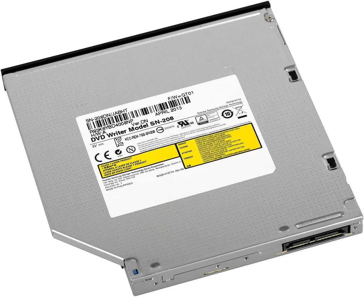 Alt view image 6 of 7 - Internal 12.7mm SATA DVD RW Burner