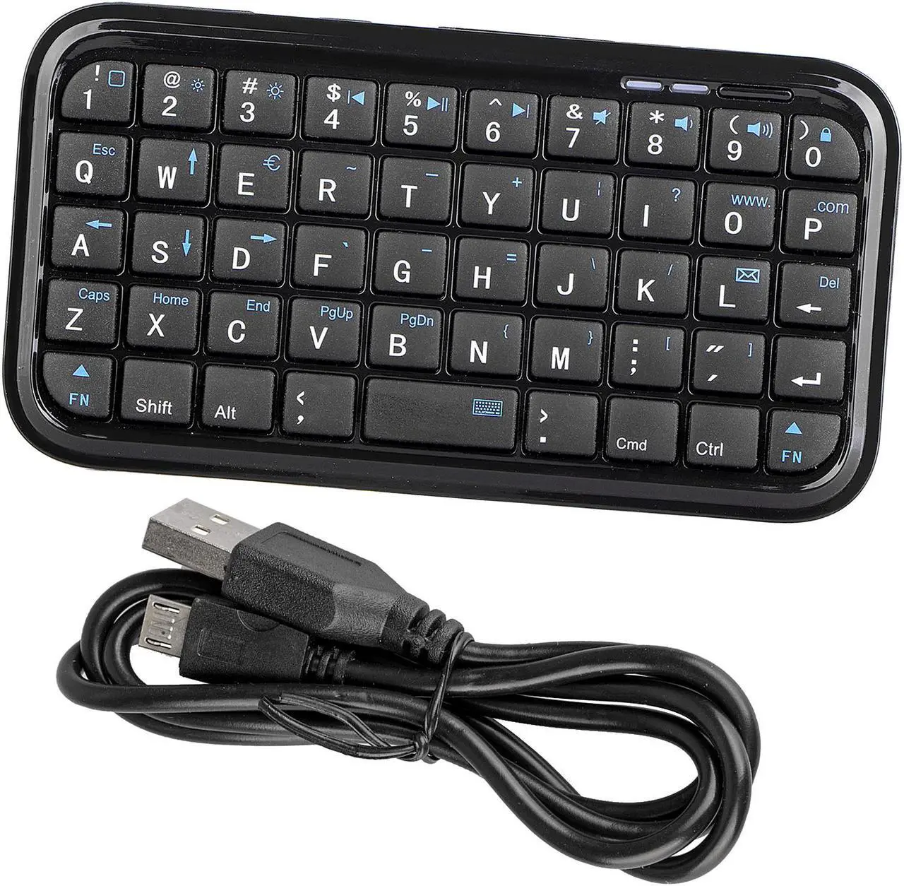 Alt view image 7 of 7 - Mini Bluetooth Wireless Keyboard Portable Slim Rechargable Keypad