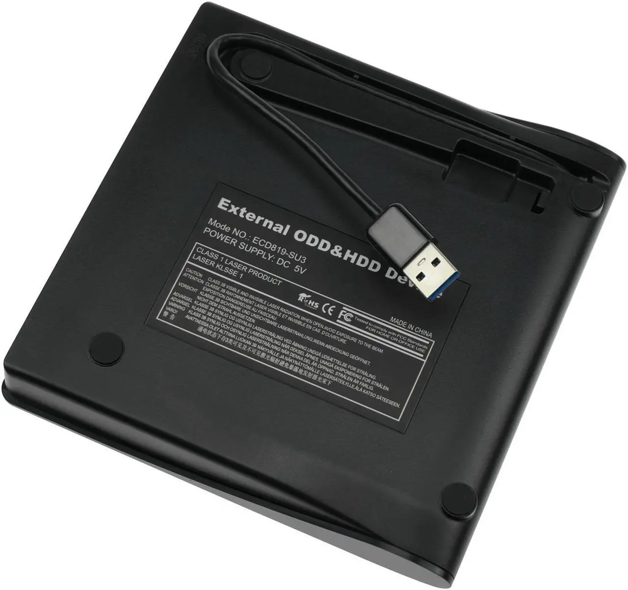 Alt view image 2 of 7 - External Blu-ray Player BD Combo Drive DVD CD Burner Single USB for Laptop PC