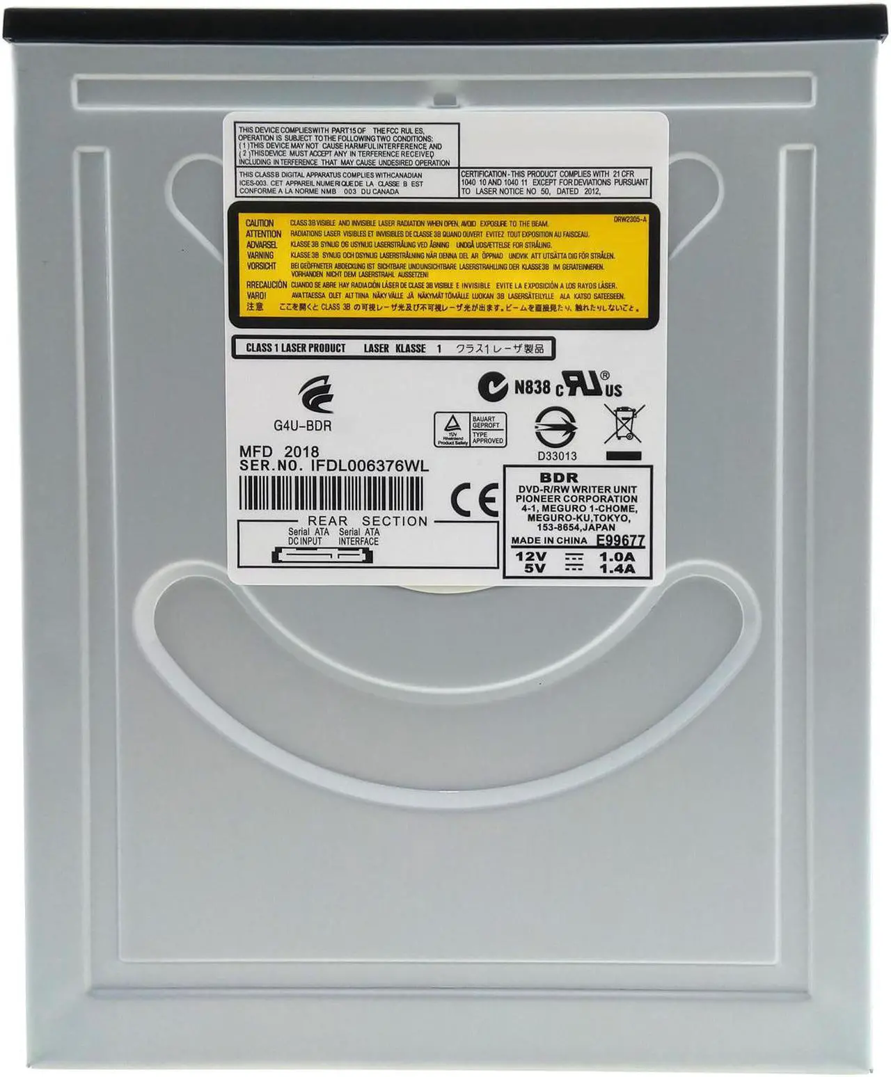 Alt view image 4 of 7 - Internal Blu Ray Drive Player Desktop PC SATA BD Combo 12X Reader DVD CD Burner