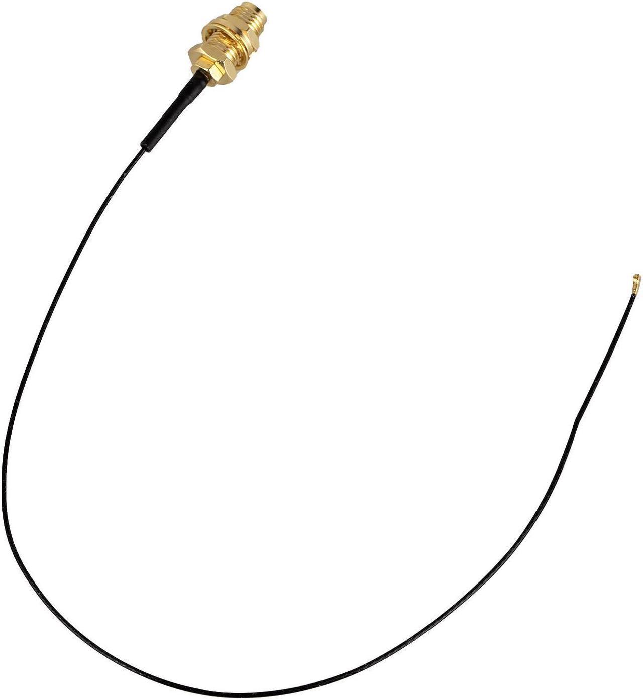 Alt view image 6 of 6 - QAREQU M.2 to RP-SMA Female Cable 1.6ft Pigtail for IPEX-4 WFi BT Card Antenna