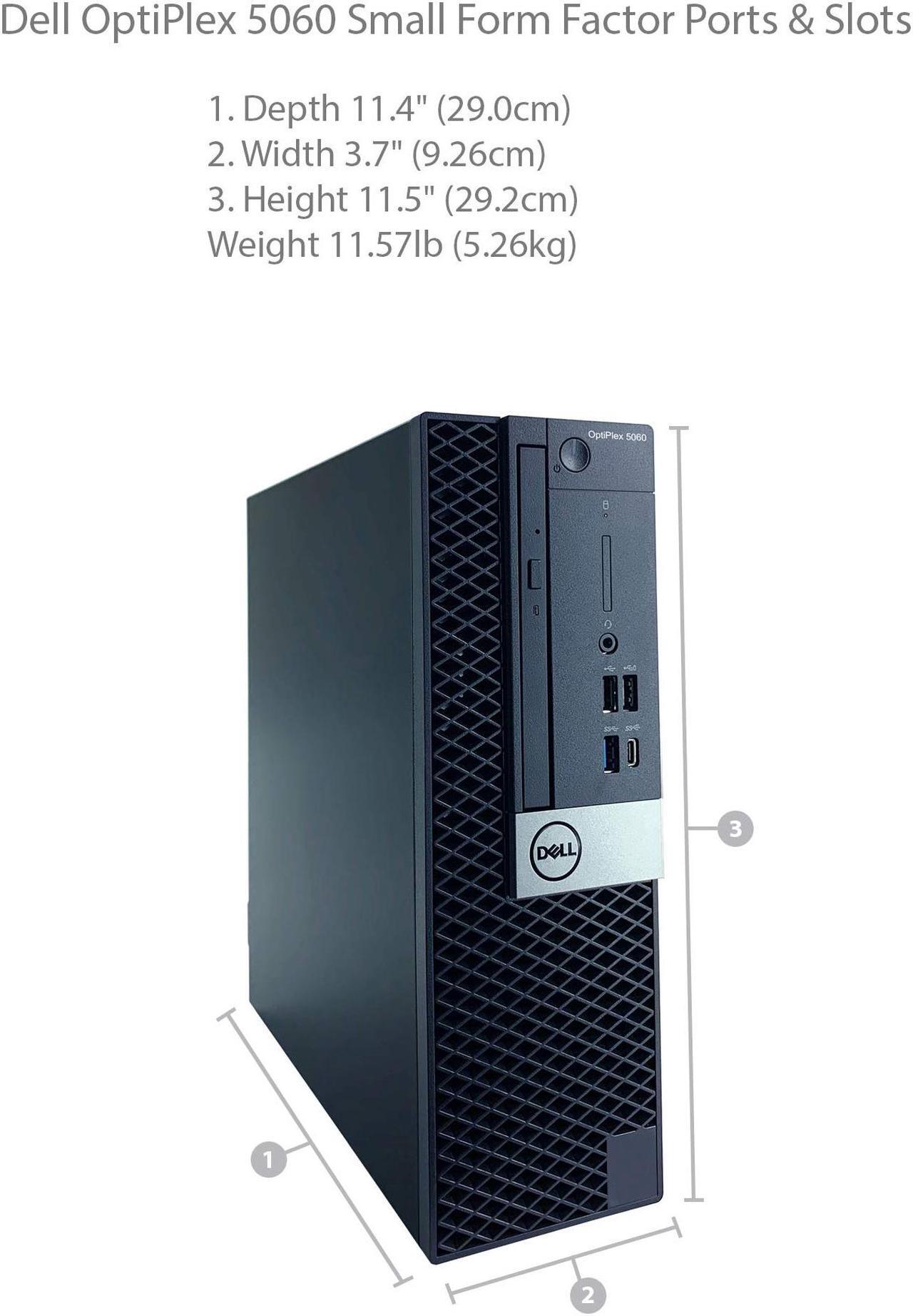 Alt view image 7 of 7 - Dell Optiplex 5060 SFF Desktop - 8th Gen Intel Core i7-8700 6-Core Processor up to 4.60 GHz, 32GB DDR4 Memory, 1TB SSD + 6TB SATA HDD, Intel UHD Graphics 630, DVD Burner, Windows 10 Pro (64-bit)