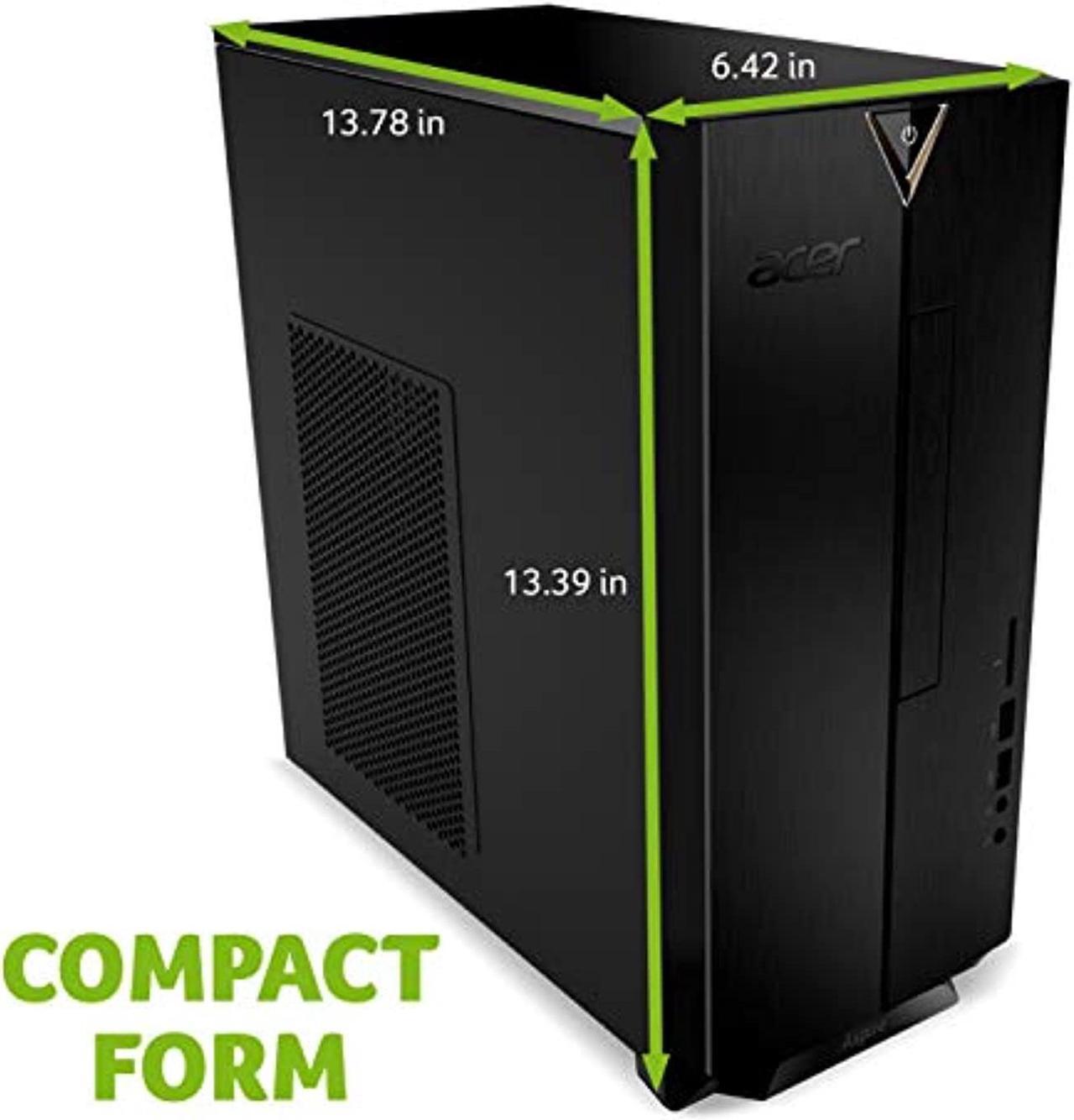 Alt view image 4 of 5 - Acer Aspire TC-895-UA92 Desktop, 10th Gen Intel Core i5-10400 6-Core Processor, 12GB 2666MHz DDR4, 512GB NVMe M.2 SSD, 8X DVD, 802.11ax Wi-Fi 6, USB 3.2 Type C, Windows 10 Home (DT.BF2AA.002)