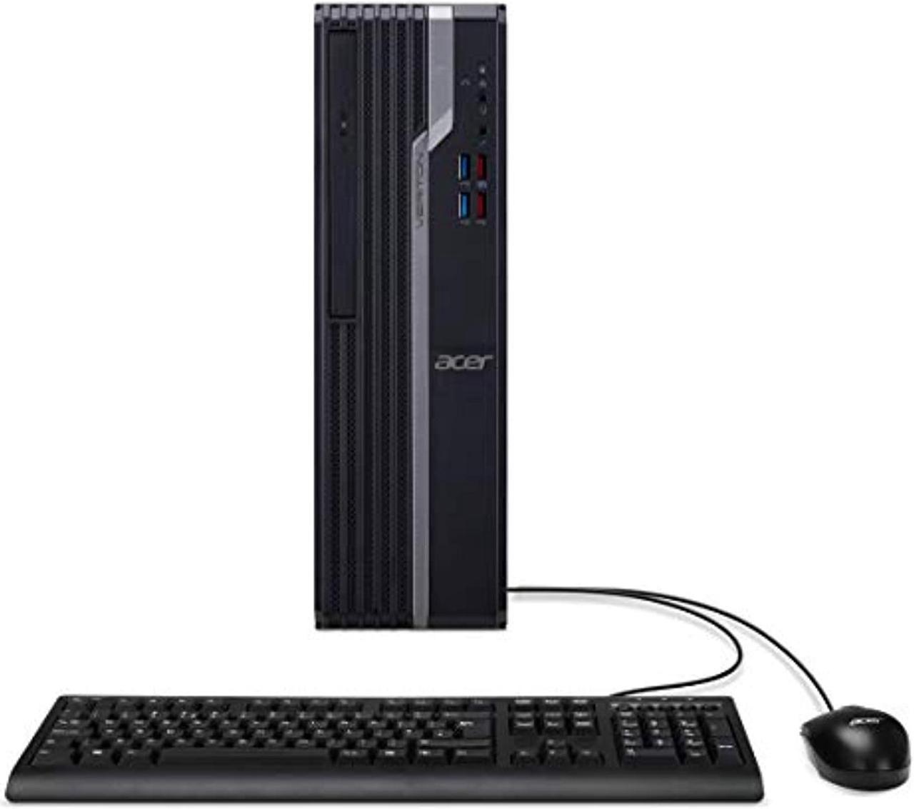 Acer Veriton VX4665G-I3910H1 Desktop, 9th Gen Intel Core i3-9100, 8GB DDR4, 1TB 7200RPM HDD, 8X DVD, Intel Wireless-AC 9260 802.11ac Gigabit WiFi 5, Keyboard and Mouse, Windows 10 Profe (DT.VSXAA.001)