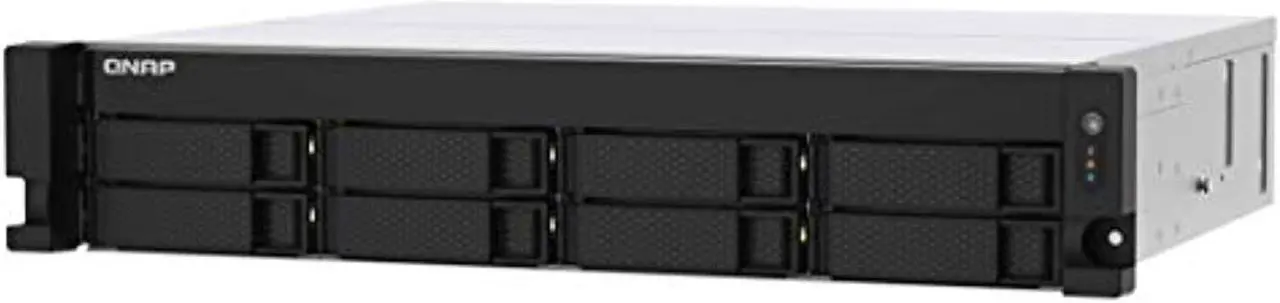 Alt view image 4 of 5 - QNAP TS-853DU-RP 8 Bay Rackmount NAS with Two 2.5GbE Ports, Redundant PSU (TS-853DU-RP)