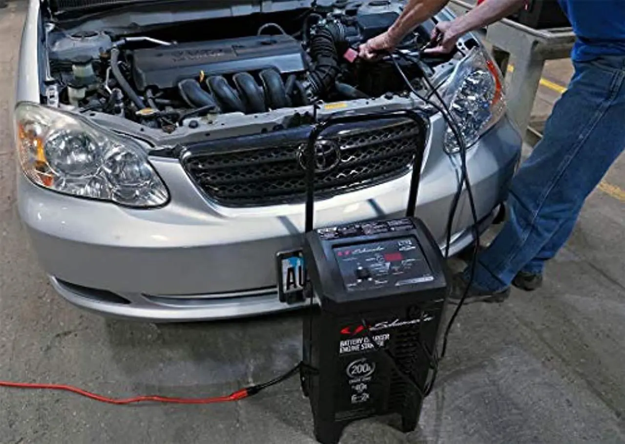 Alt view image 5 of 5 - Schumacher SC1309 200 Amp 40 Amp 6V/12V Fully Automatic Battery Charger with Engine Starter, Boost and Maintainer for Cars, Trucks, SUVs, Marine, RV Batteries (SC1309)