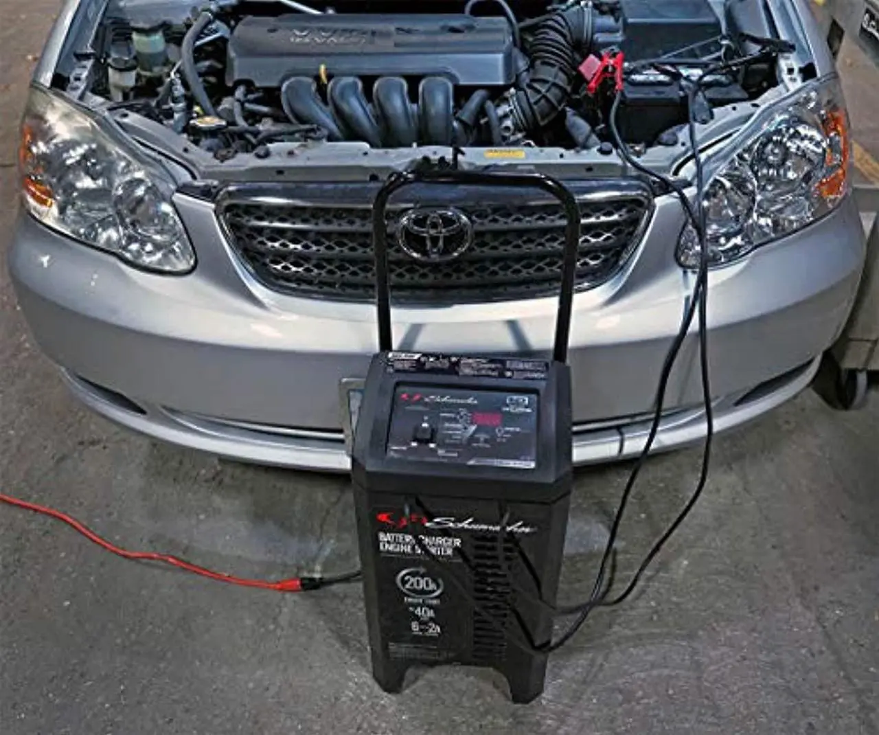 Alt view image 4 of 5 - Schumacher SC1309 200 Amp 40 Amp 6V/12V Fully Automatic Battery Charger with Engine Starter, Boost and Maintainer for Cars, Trucks, SUVs, Marine, RV Batteries (SC1309)