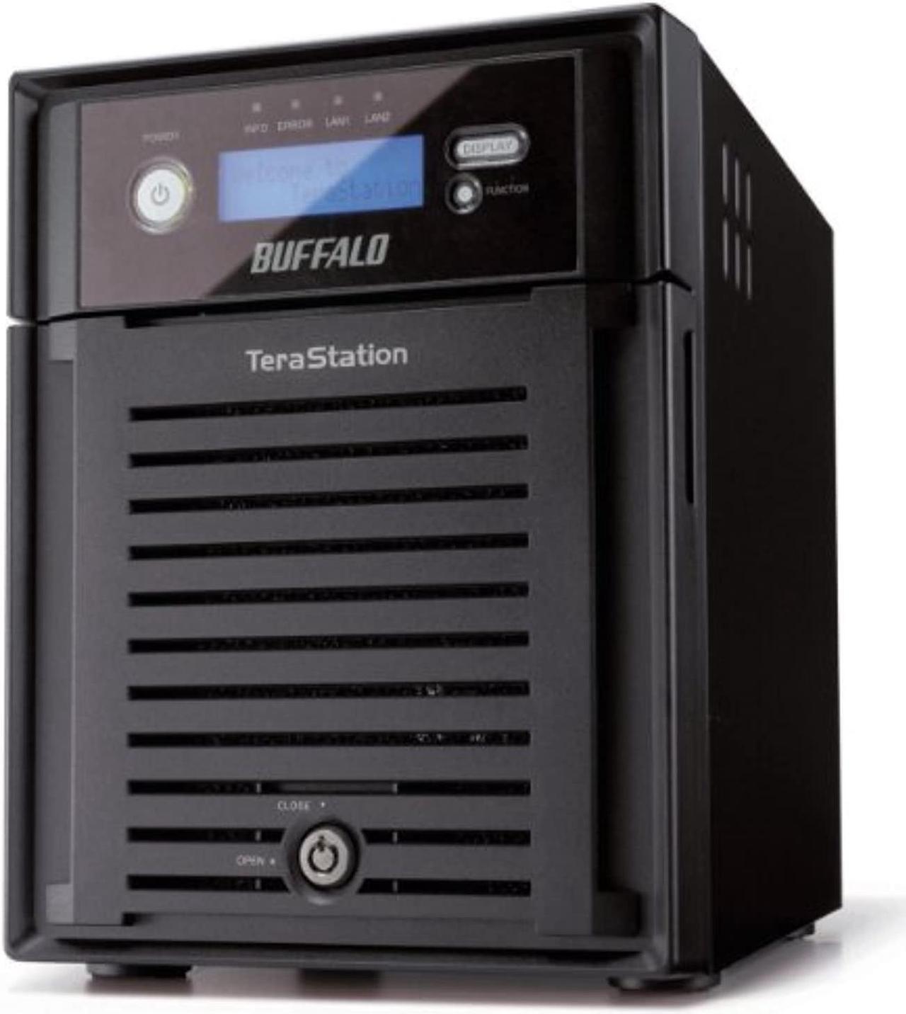 Alt view image 4 of 5 - Buffalo TeraStation Pro Quad 4-Bay 4 TB (4 x 1 TB) RAID Network Attached Storage (NAS) - TS-QVH4.0TL/R6,Black (TS-QVH4.0TL/R6)