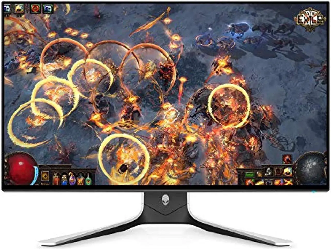 Alt view image 3 of 12 - Alienware 27 Gaming Monitor - AW2721D (Latest Model) - 240Hz, 27-inch QHD, Fast IPS Monitor with VESA DisplayHDR 600, NVIDIA G-SYNC Ultimate Certification and IPS Nano Color Technology, White, (XW3CK)