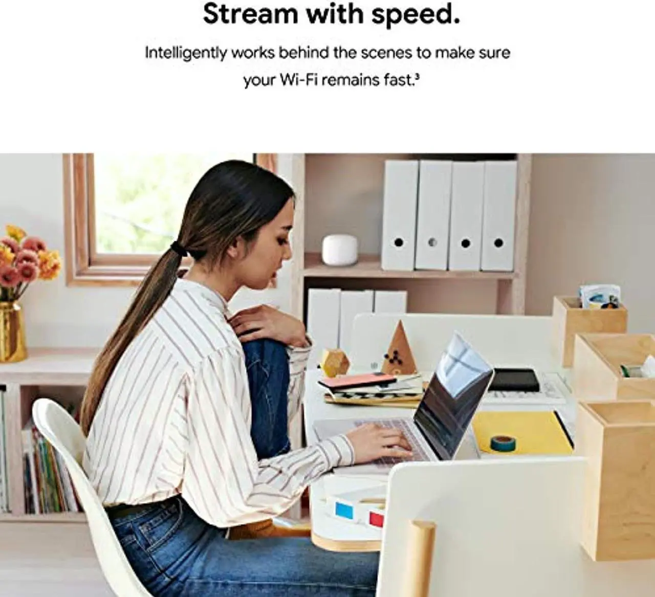Alt view image 5 of 5 - Google Nest Wifi - Home Wi-Fi System - Wi-Fi Extender - Mesh Router for Wireless Internet (GA00595-US)