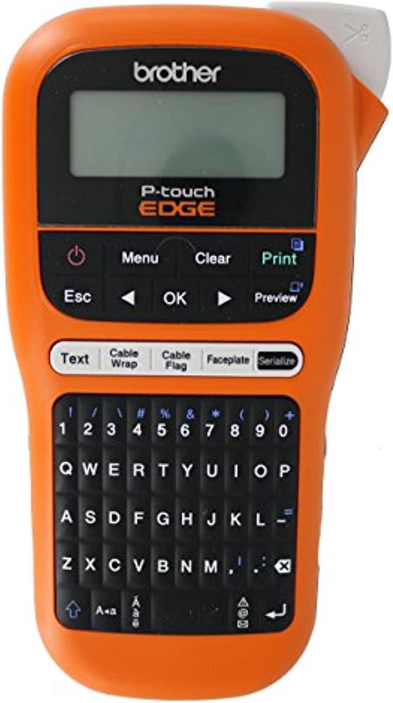 Alt view image 3 of 5 - Brother PT-E105 P-Touch Edge Handheld Industrial Label Maker with Interactive Menu and Automatic Lamination (AAA Batteries Not Included) (PT-E105)