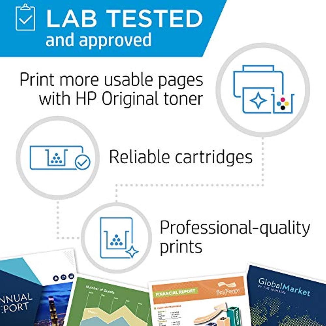 Alt view image 3 of 5 - HP 410A | CF410A, CF411A, CF412A, CF413A | 4 Toner Cartridges | Black, Cyan, Magenta, Yellow (CF410AQ)