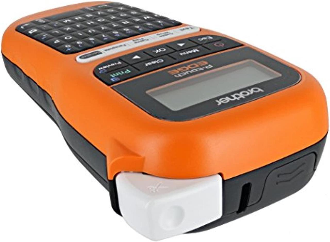 Alt view image 2 of 5 - Brother PT-E105 P-Touch Edge Handheld Industrial Label Maker with Interactive Menu and Automatic Lamination (AAA Batteries Not Included) (PT-E105)