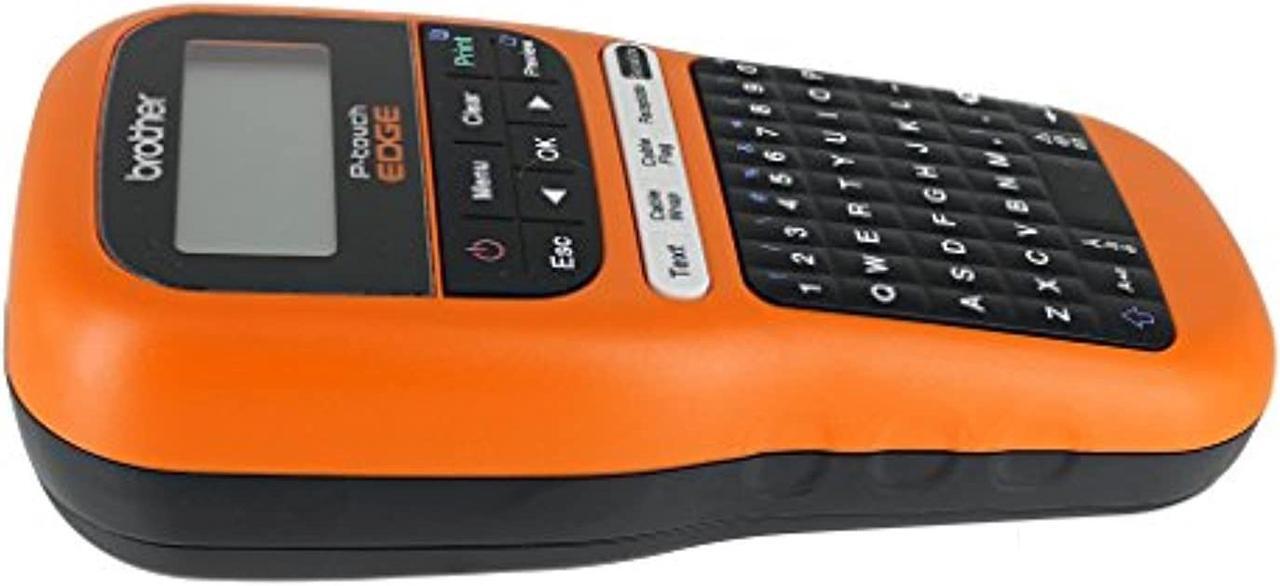 Alt view image 4 of 5 - Brother PT-E105 P-Touch Edge Handheld Industrial Label Maker with Interactive Menu and Automatic Lamination (AAA Batteries Not Included) (PT-E105)