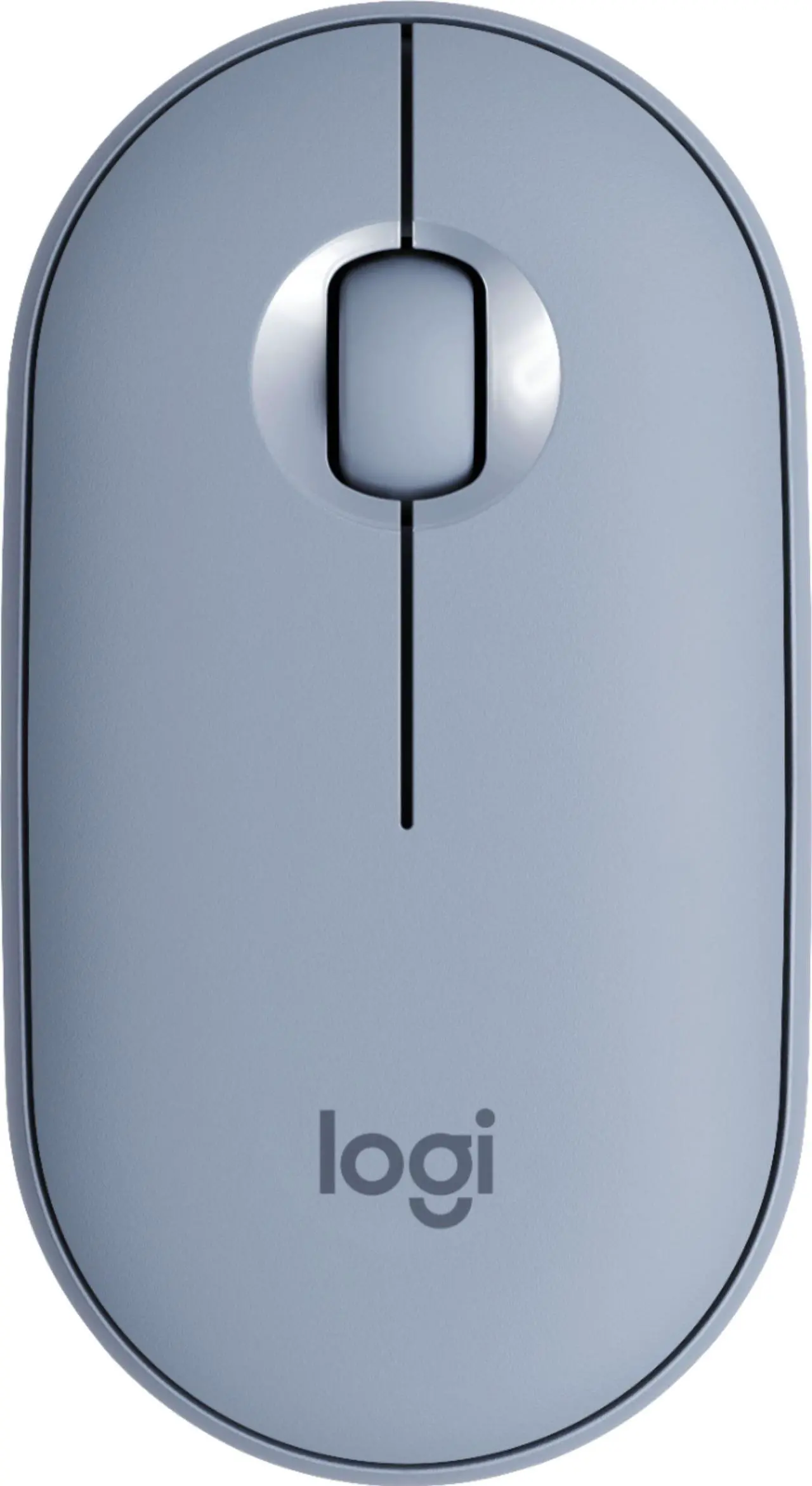 Alt view image 12 of 20 - Logitech PEBBLE M350 910-005773 Blue Grey 3 Buttons 1 x Wheel Dual (RF / Bluetooth Wireless) Optical Mouse