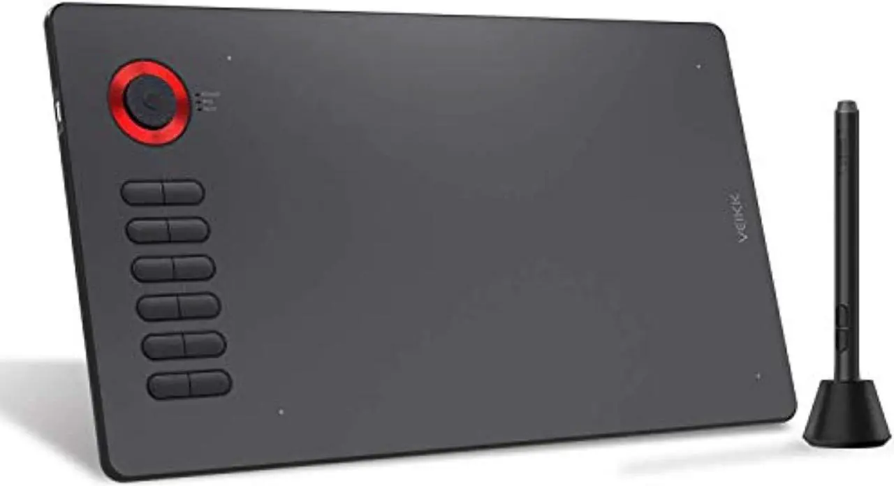 Main image of VEIKK A15 Pro Graphics Drawing Tablet 10 x 6 inch Digital Drawing Tablet with 12 Hotkeys and a Quick Dial (8192 Level Pressure Battery -Free Stylus) (VKA15PRO001)