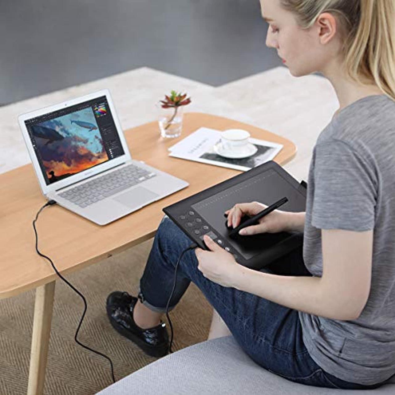 Alt view image 5 of 5 - GAOMON M106K 10 x 6 Inches Painting Digital Graphics Pen Tablet with 12 Express Keys and 16 Softkeys (ca-M106K)