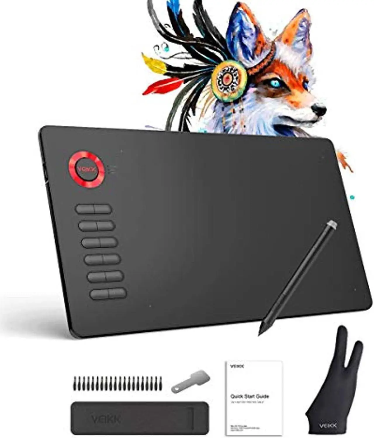 Main image of VEIKK A15 Graphic Drawing Tablet 10x6 inch Digital Pen Tablet with Battery-Free Passive Stylus and 12 Shortcut Keys (VEIKK-A15)