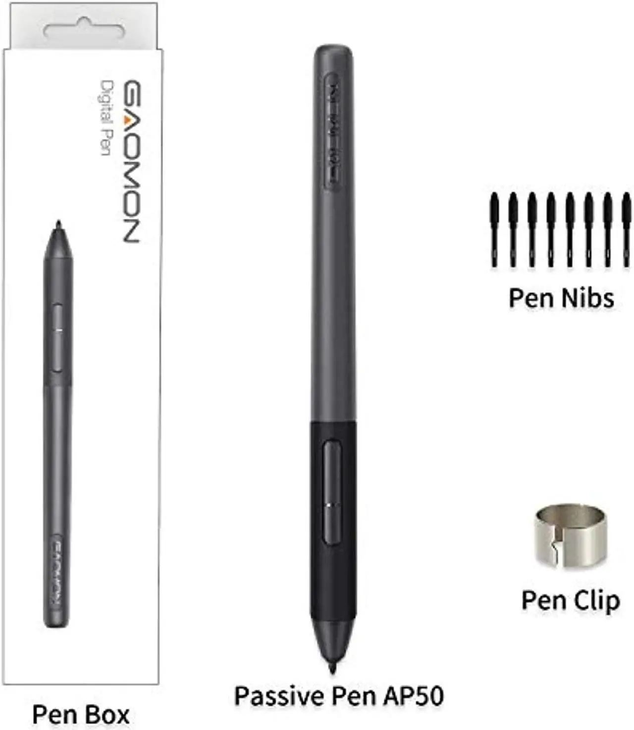 Alt view image 5 of 5 - GAOMON PD1161 Drawing Monitor  and  GAOMON Passive Pen AP50 for PD1161/PD1561/PD156PRO Only