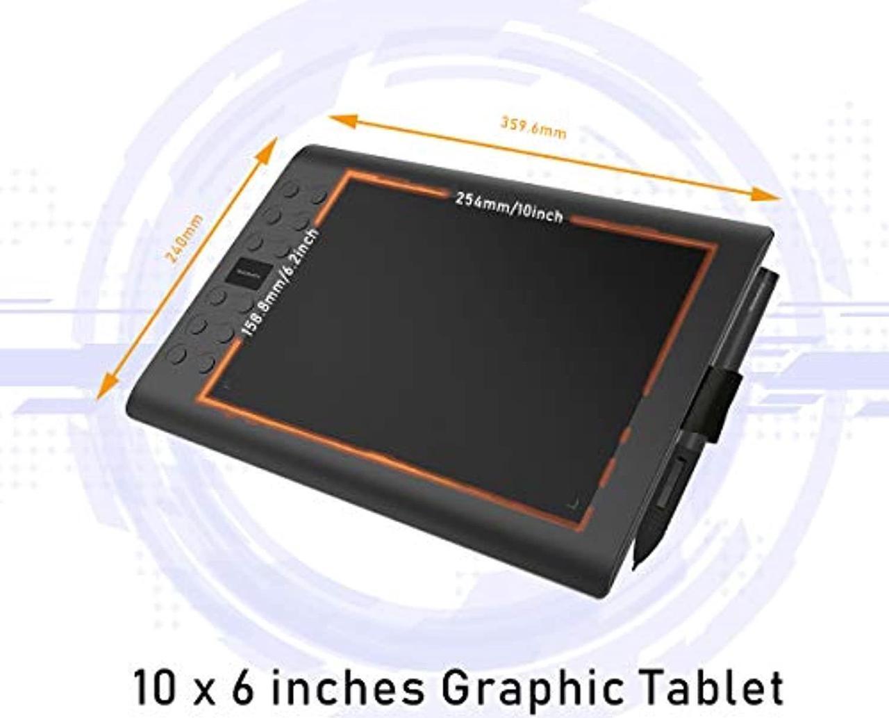 Alt view image 4 of 5 - GAOMON M106K 10 x 6 Inches Painting Digital Graphics Pen Tablet with 12 Express Keys and 16 Softkeys (ca-M106K)