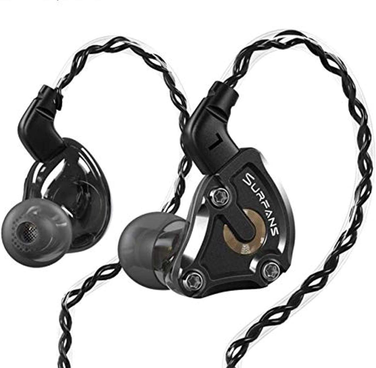 Alt view image 5 of 5 - Surfans SE01 IEM Headphone, High-Res Lossless Hybrid Driver in-Ear Monitors Earphone, Noise Isolating Wired Earbuds with 0.78mm 2pin Detachable Cable (Surfans)