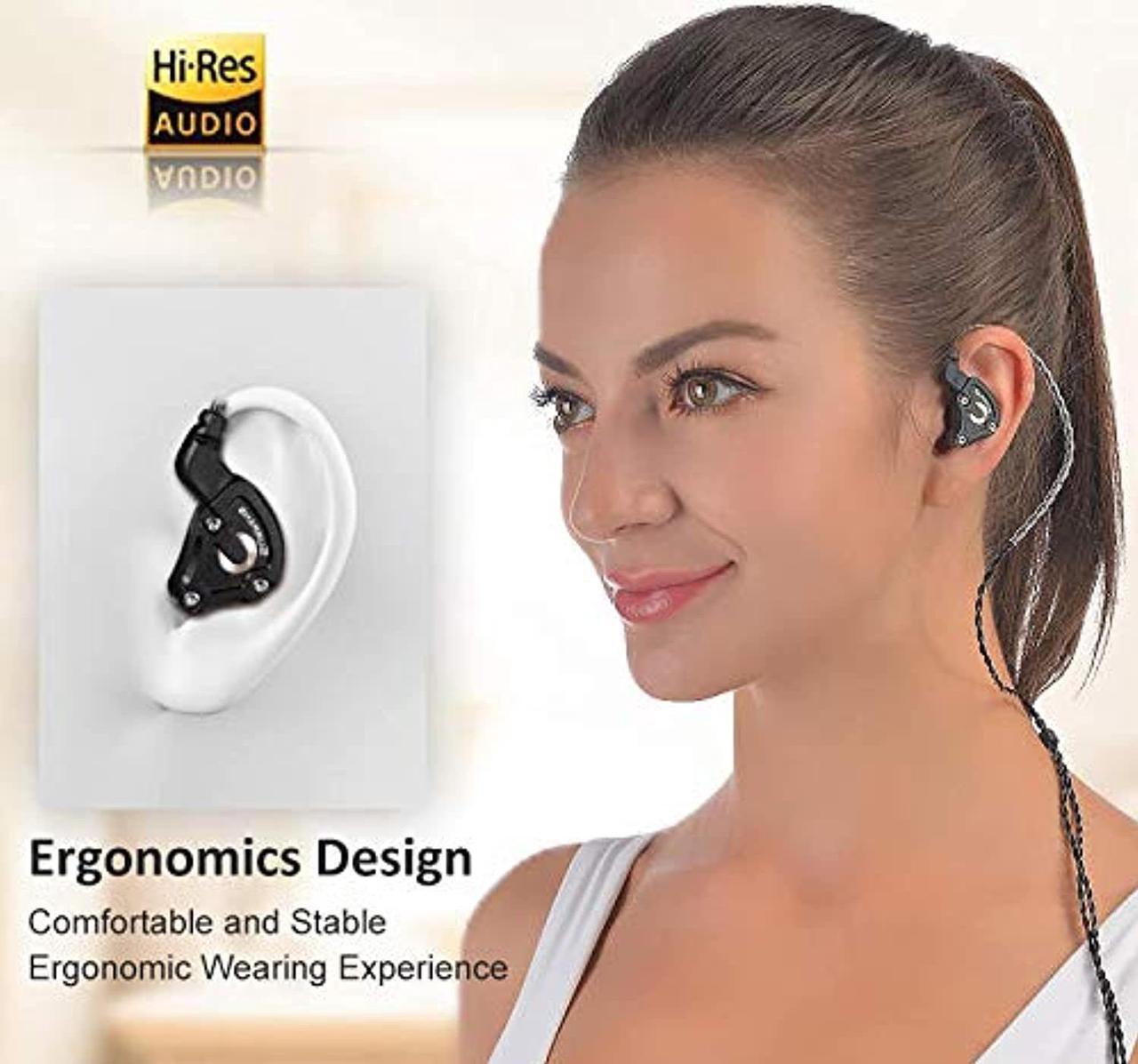 Alt view image 3 of 5 - Surfans SE01 IEM Headphone, High-Res Lossless Hybrid Driver in-Ear Monitors Earphone, Noise Isolating Wired Earbuds with 0.78mm 2pin Detachable Cable (Surfans)