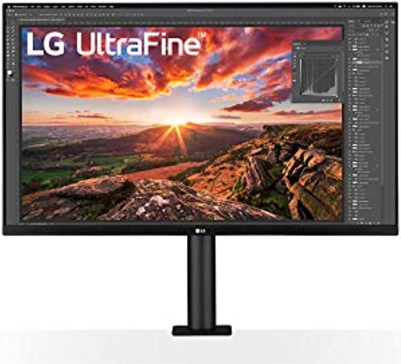 Alt view image 2 of 5 - LG 32BN88U-B 31.5? Ergo IPS UHD 4K Ultrafine Monitor (3840x2160) with Ergonomic Stand  and  C-Clamp, USB Type-C, DCI-P3 95%(Typ.), HDR10 and AMD FreeSync, Black (32BN88U-B)