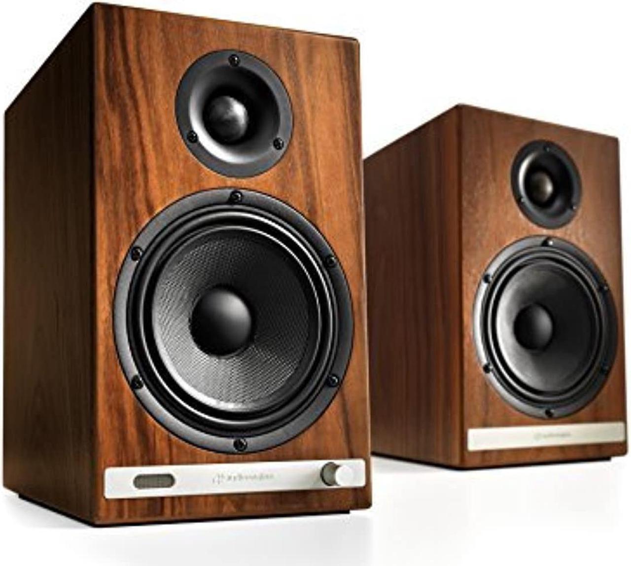 Main image of Audioengine HD6 Wireless Speaker | Desktop Monitor Speakers | Home Music System aptX HD Bluetooth, 150W Powered Bookshelf Stereo Speakers, AUX Audio, USB, Optical, RCA, 24-bit DAC (Wal (HD6-WAL(230V))