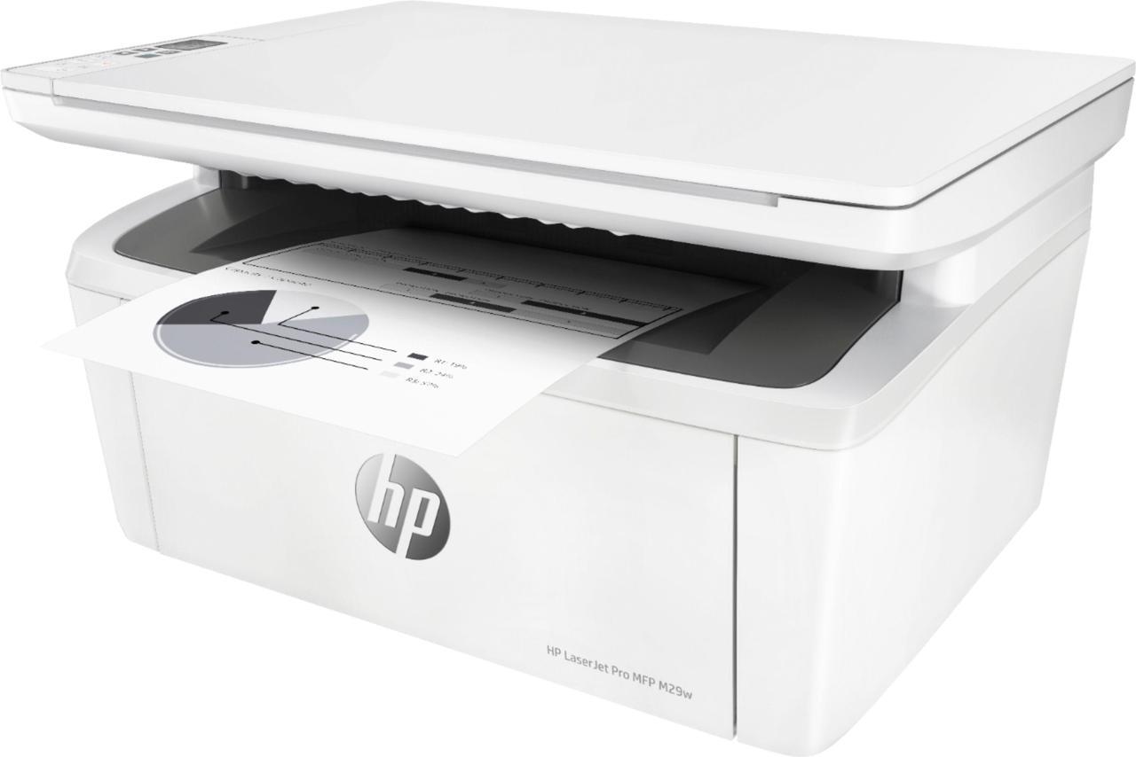 Alt view image 2 of 3 - HP - LaserJet Pro MFP M29W Wireless Black-and-White All-In-One Laser Printer - White (Y5S53A#BGJ)