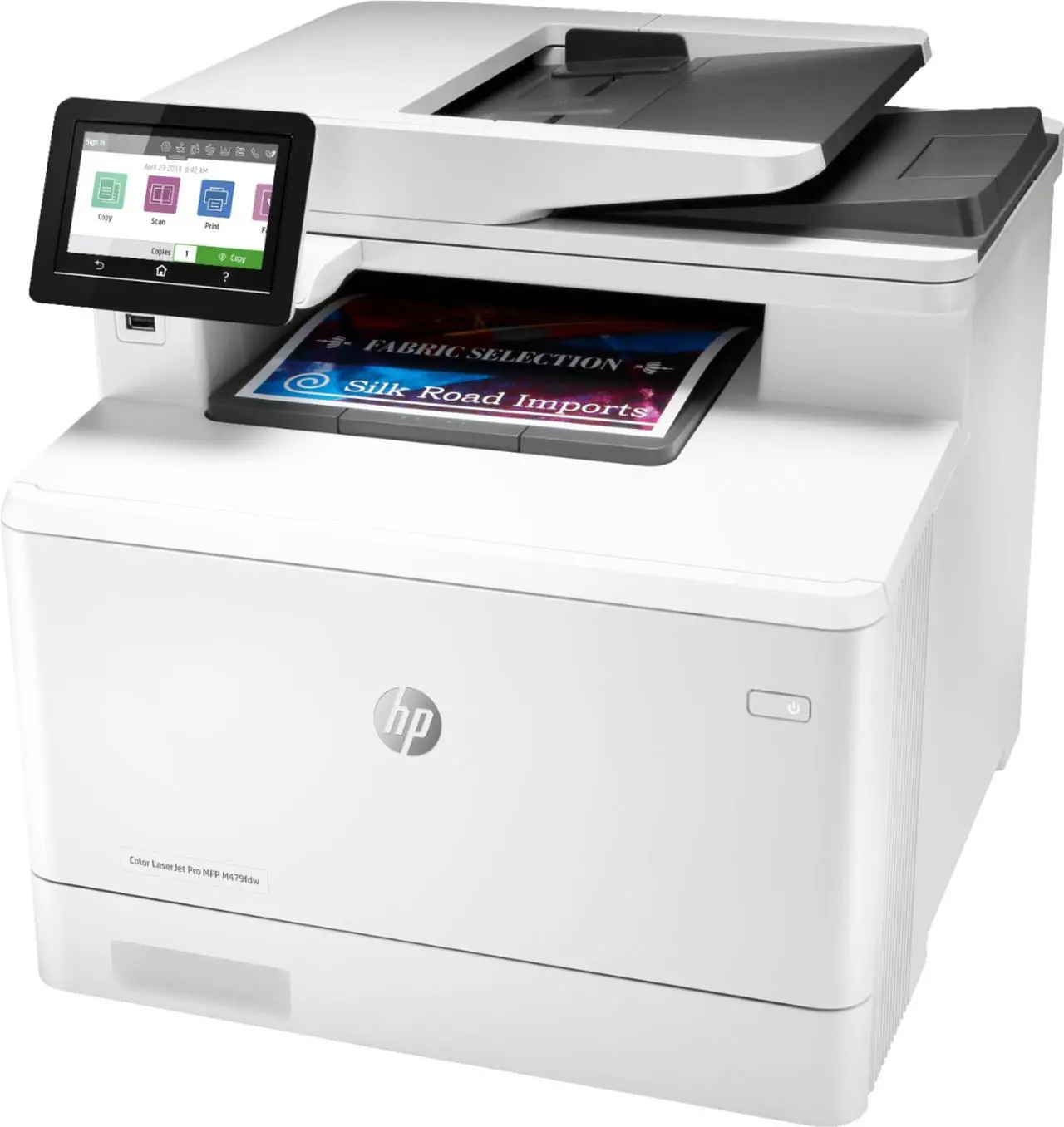 Alt view image 2 of 2 - HP - LaserJet Pro M479fdw Wireless Color All-In-One Laser Printer - White (W1A80A#BGJ)