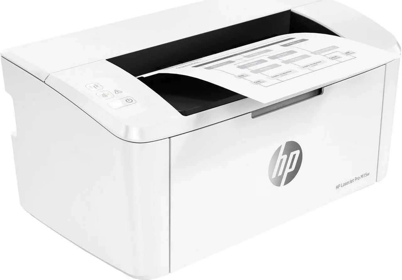 Alt view image 3 of 3 - HP - LaserJet Pro M15w Laser Printer - White (W2G51A#BGJ)