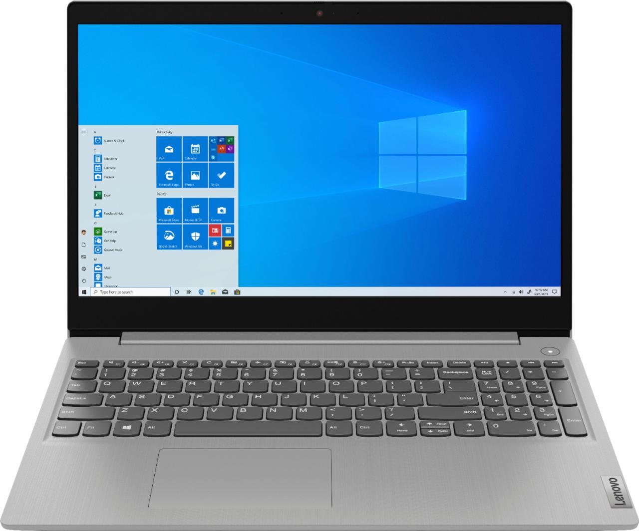 Lenovo - Ideapad 3 15 15.6" Laptop - AMD Ryzen 3 - 8GB Memory - 128GB SSD - Platinum Grey (81W1018XUS)