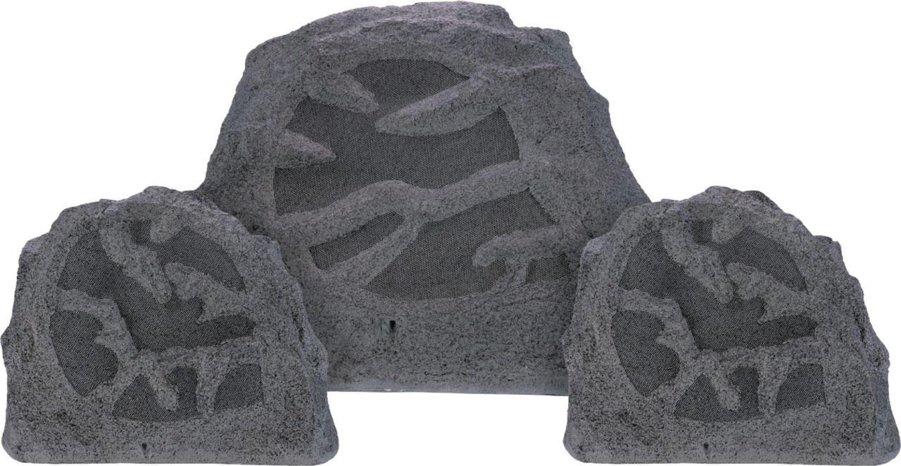 Main image of Sonance - MAGROCKS2.1 - Mag Series 2.1-Ch. Outdoor Rock Speaker System (Each) - Charcoal Gray Granite (MAGROCKS2.1)